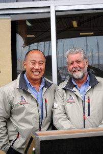 DSS Commodore Steve Chau and VIce Commodore Peter Haros who will compete in the L2H. Photo Peter Campbell