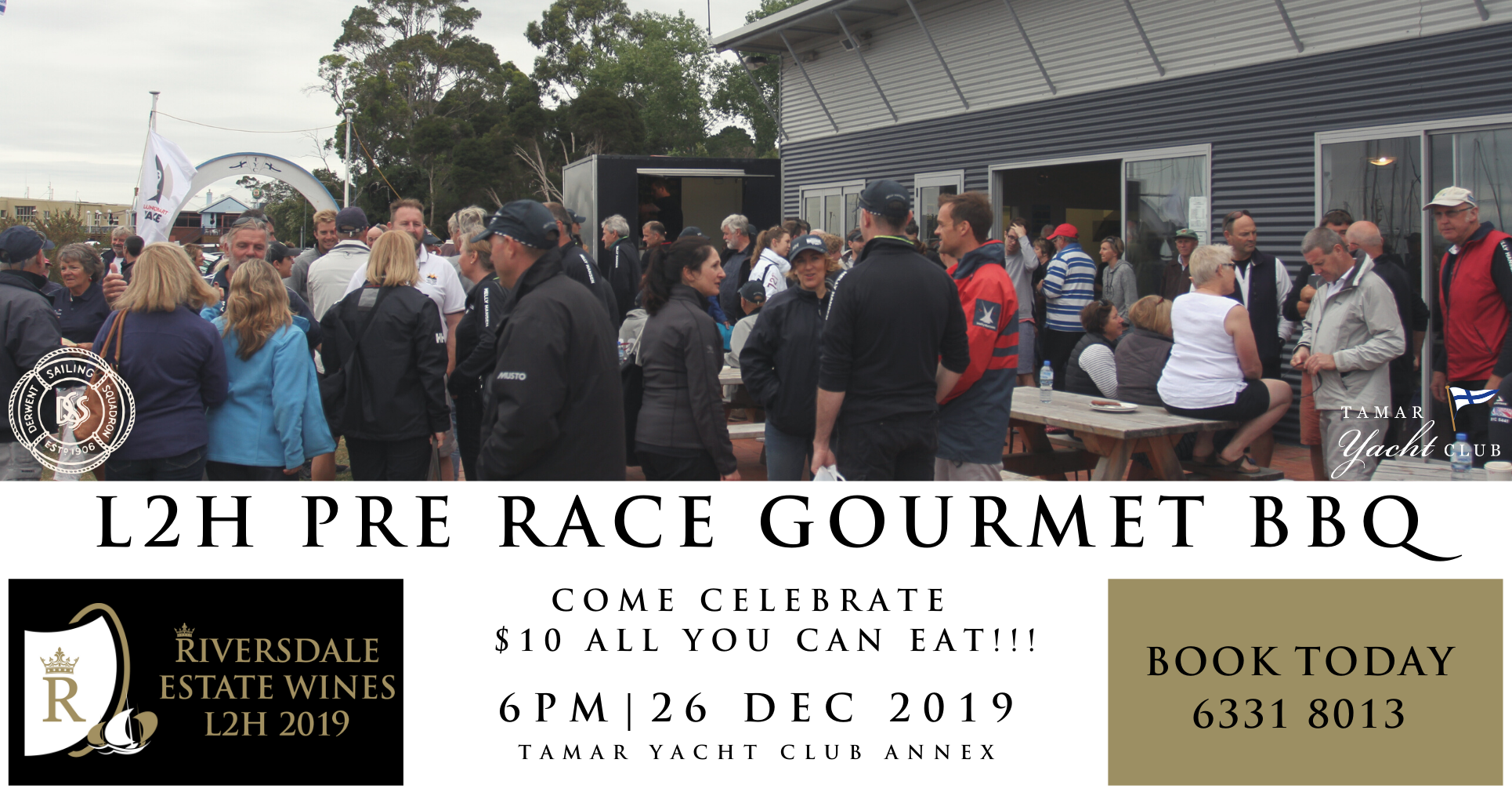 L2H Pre Race Gourmet BBQ Launceston to Hobart yacht race